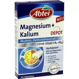 Abtei Magnesium + Potassium Depot Tablets, 30 pcs