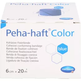PEHA-HAFT Fiksator u boji bez lateksa 6 cmx20 m plavi, 1 kom