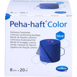 PEHA-HAFT Fiksator u boji bez lateksa 8 cmx20 m plavi, 1 kom