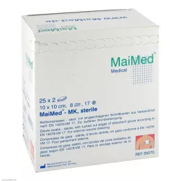 MULLKOMPRESSEN 10x10 cm sterilni 8-smjerni, 25X2 kom