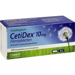 CETIDEX 10 mg tablete prekrivenih filmom, 100 ST