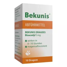 BEKUNIS Bisacodyl dražeje 5 mg gastrorezistentne tablete, 10 kom