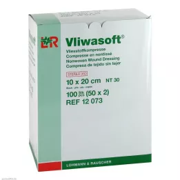 VLIWASOFT Komprese od netkanog tekstila 10x20 cm sterilne 6l., 50X2 kom