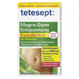 TETESEPT Tablete za žvakanje za relaksaciju probavnog sustava, 20 kom