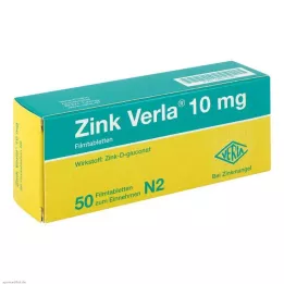 ZINK VERLA 10 mg filmom obložene tablete, 50 kom