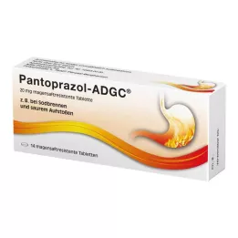 PANTOPRAZOL ADGC 20 mg gastrorezistentne tablete, 14 kom