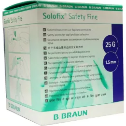 SOLOFIX Sigurnosne fine lancete 25 Gx1,5 mm, 200 kom