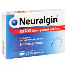 NEURALGIN extra ibu-lysinate filmom obložene tablete, 20 kom