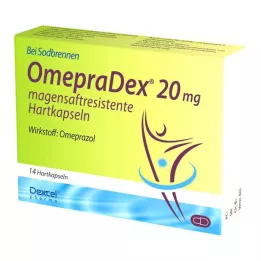 OMEPRADEX 20 mg gastrorezistentne tvrde kapsule, 14 kom