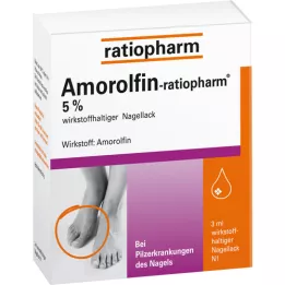 Amorolfin-ratiopharm 5% aktivni sastojak. Lak za nokte, 3 ml