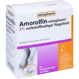Amorolfin-ratiopharm 5% aktivni sastojak. Lak za nokte, 5 ml