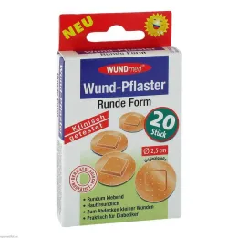 Flaster za rane okrugli 2,5 cm, 20 kom