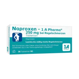 NAPROXEN-1A Pharmaceutical 250 mg B. Regel tableta boli, 30 sati
