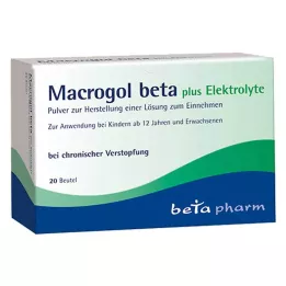 MACROGOL beta plus elektroliti prašak za oralnu primjenu, 20 kom