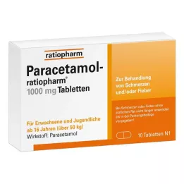 PARACETAMOL-ratiopharm 1.000 mg tablete, 10 kom