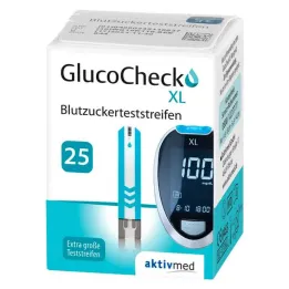 GlucoCheck XL trake za mjerenje šećera u krvi, 25 kom