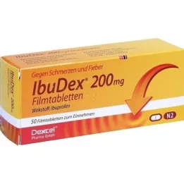 IBUDEX 200 mg tablete prekrivenih filmom, 50 sati