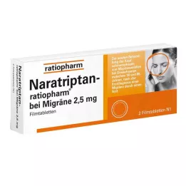 NARATRIPTAN-ratiopharm za migrenu filmom obložene tablete, 2 kom