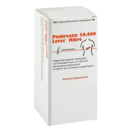 PANKREATIN 20.000 Laves Micro gastrorezistentnih tvrdih kapsula, 100 kom