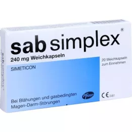 SAB Simplex 240 mg meke kapsule, 20 sati