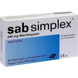SAB Simplex 240 mg meke kapsule, 60 ST