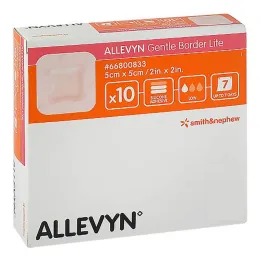 Allevyn Gentle Border Lite pjenasti zavoj 5x5 cm, 10 kom