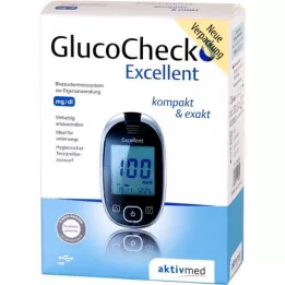GLUCOCHECK Izvrsni mjerenje šećera u krvi. Postavite mg/dl, 1 ST