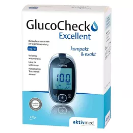 GLUCOCHECK Odličan set mjerača glukoze u krvi mg/dl, 1 kom