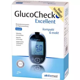 GLUCOCHECK Izvrsni mjerenje šećera u krvi. Postavite mmol/L, 1 ST