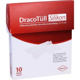 Dracotull Sil.5x5 cm kontrola rana otporna na silikon.Naklada, 10 kom