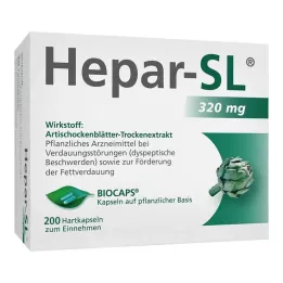 HEPAR-SL 320 mg tvrde kapsule, 200 kom