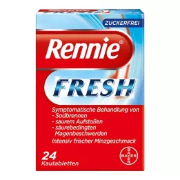 RENNIE FRESH Tablete za žvakanje, 24 kom