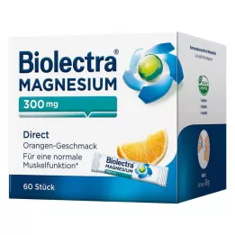 BIOLECTRA Magnezij 300 mg Direct Orange Sticks, 60 kom