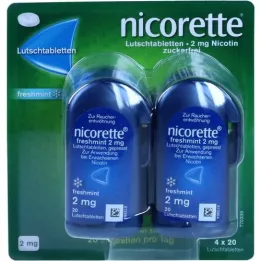 NICORETTE svježa metvica 2 mg prešane pastile, 80 kom