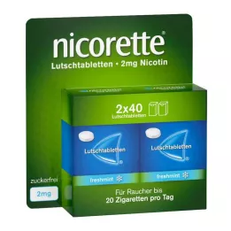 NICORETTE svježa metvica 2 mg prešane pastile, 80 kom