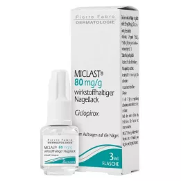 MICLAST 80 mg/g ljekoviti lak za nokte, 3 ml
