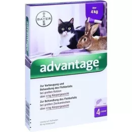 ADVANTAGE 80 mg za velike mačke i velike ukrasne kuniće, 4X0,8 ml