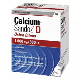 CALCIUM SANDOZ D Osteo intens tablete za žvakanje, 120 kom