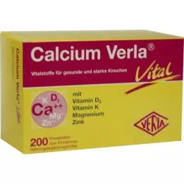 CALCIUM VERLA Vital filmom obložene tablete, 200 kom