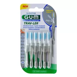 GUM TRAV-LER 2,0 mm candle grey interdental + 6 kapica, 6 kom