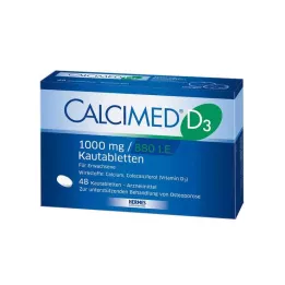 CALCIMED D3 1000 mg/880 I.E. tablete za žvakanje, 48 kom
