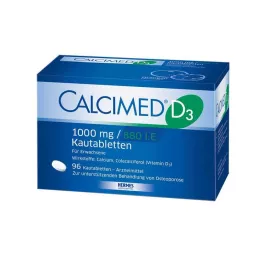 CALCIMED D3 1000 mg/880 I.E. tablete za žvakanje, 96 kom