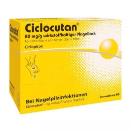 CICLOCUTAN 80 mg/g aktivni lak za nokte, 3 g