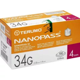 TERUMO NANOPASS 34 Pen Needle 34 G 0,18x4 mm, 100 kom