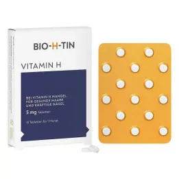 BIO-H-TIN Vitamin H 5 mg za 1 mjesec tablete, 15 kom