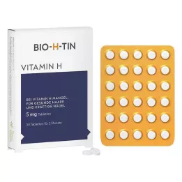 BIO-H-TIN Vitamin H 5 mg za 2 mjeseca tablete, 30 kom