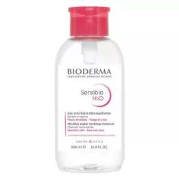 BIODERMA Sensibio H2O otopina za čišćenje Pump, 500 ml