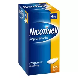 NICOTINELL Žvakaća guma tropsko voće 4 mg, 96 kom