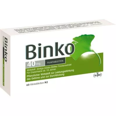 BINKO 40 mg tablete prekrivenih filmom, 60 ST