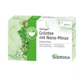 SIDROGA Wellness zeleni čaj sa. Nana Mint filter., 20 X 1,5 g